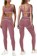 Nirovien Womens 2 Piece Workout Sets Athletic Yoga Sets Pilates Gym Outfits Butt Lifting Leggings and Sports Bra