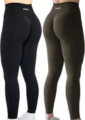 AUROLA Workout Leggings for Women Seamless Scrunch Tights Tummy Control Gym Fitness Girl Sport Active Yoga Pants