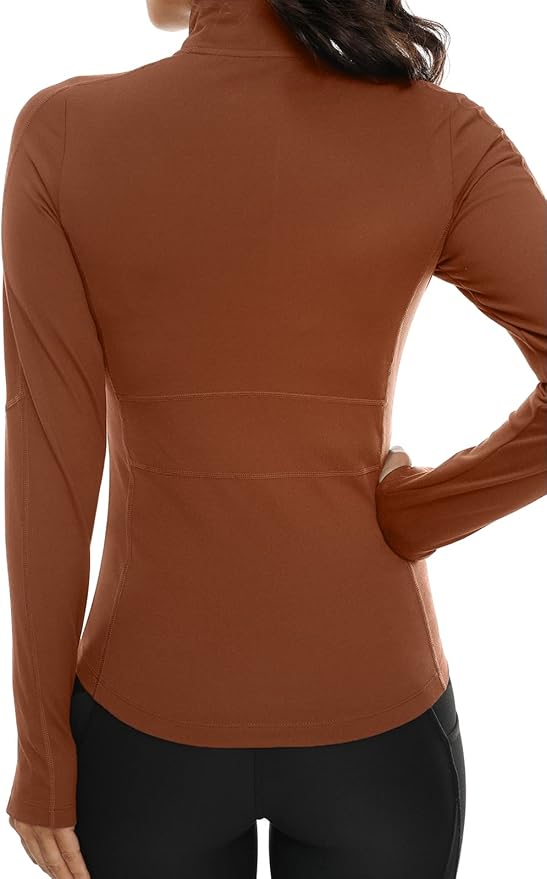 VUTRU Women's Workout Yoga Jacket Full Zip Running Athletic Track Jacket