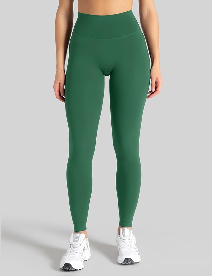 Unthewe Naked-Feel No Front Seam Leggings for Women - High Waisted Buttery Soft Workout Yoga Pants 25"