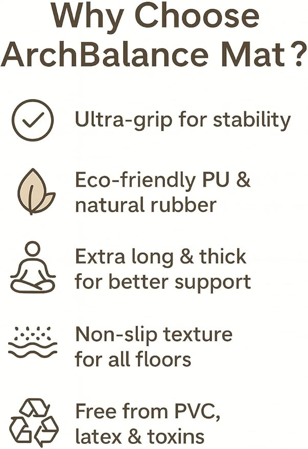 Yoga Mat – Extra Long Non-Slip PU & Natural Rubber, 4.5mm Thick, Eco-Friendly Yoga Mat for Hot Yoga, Pilates & Home Workout
