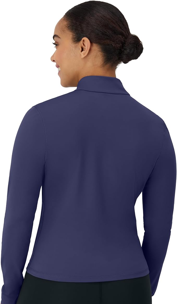 Hanes Women's Jacket, Moves Full-Zip Workout Jacket, Moisture-Wicking Outwear, Soft & Stretchy Athletic Wear for Women