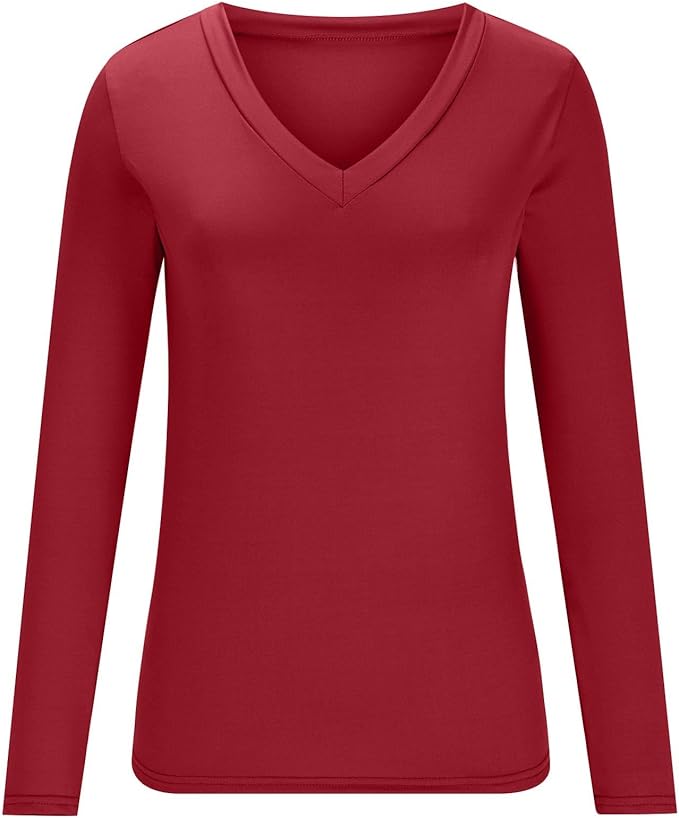 Yoga Tops for Women Long Sleeve Compression Going Out Tops Workout Sets Gym Shirts Cute Cropped V Neck Dance Outfits