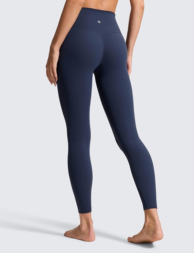 CRZ YOGA Butterluxe No Front Seam Yoga Leggings 25" - High Waisted Womens Lounge Pants Pilates Workout Athletic Buttery Soft
