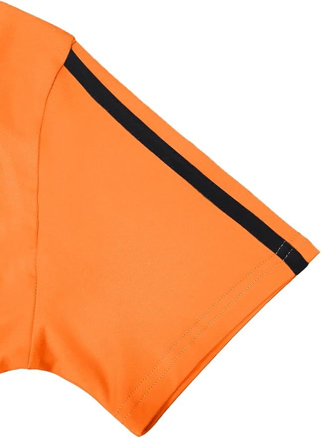 Women's 2 Piece Outfits Sweatsuit Summer Workout Striped Short Sleeve Long Sweatpants Casual Jogging Lounge Set