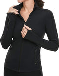 VUTRU Women's Workout Yoga Jacket Full Zip Running Athletic Track Jacket