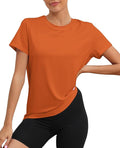 KevaMolly Workout Tops for Women UPF50+ Breathable Loose Fit Yoga T Shirts Short Sleeve Running Gym Athletic Tee Top