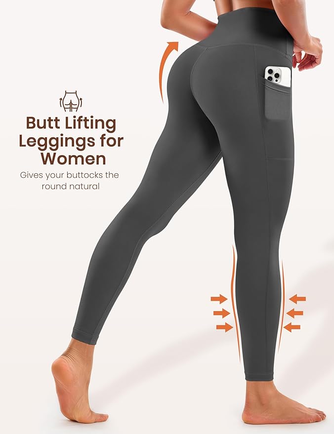 Laite Hebe Leggings for Women - High Waisted Full Length Buttery Soft Yoga Pants for Workout Athletic Daily