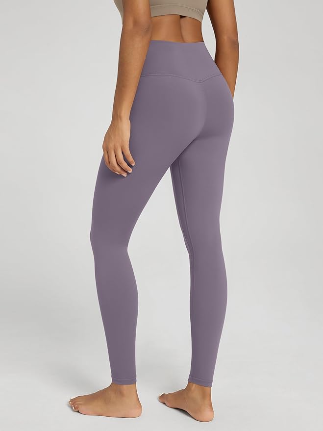 ODODOS Women's Cross Waist Yoga Leggings with Inner Pocket, 23"/25"/28" Gathered Crossover Workout Yoga Pants