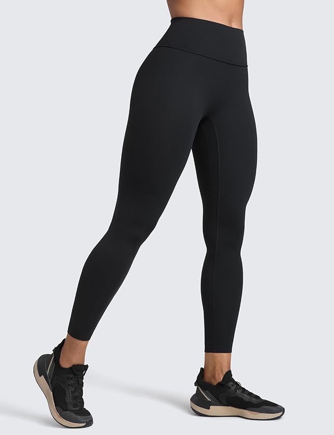 CRZ YOGA Secretsculpt Butterlift Workout Leggings 25" - No Front Seam High Waisted Womens Yoga Pants Booty Scrunch Butt