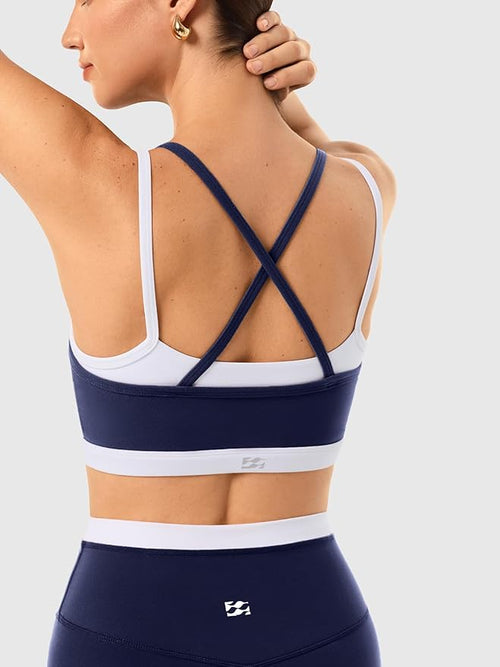 2 Pieces Workout Sets for Women,Seamless Yoga Leggings with Padded Sports Bras,Athletic Matching Outfits,Gym,Casual