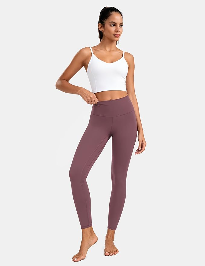 Colorfulkoala Women's High Waisted Tummy Control Workout Leggings 7/8 Length Ultra Soft Yoga Pants 25"