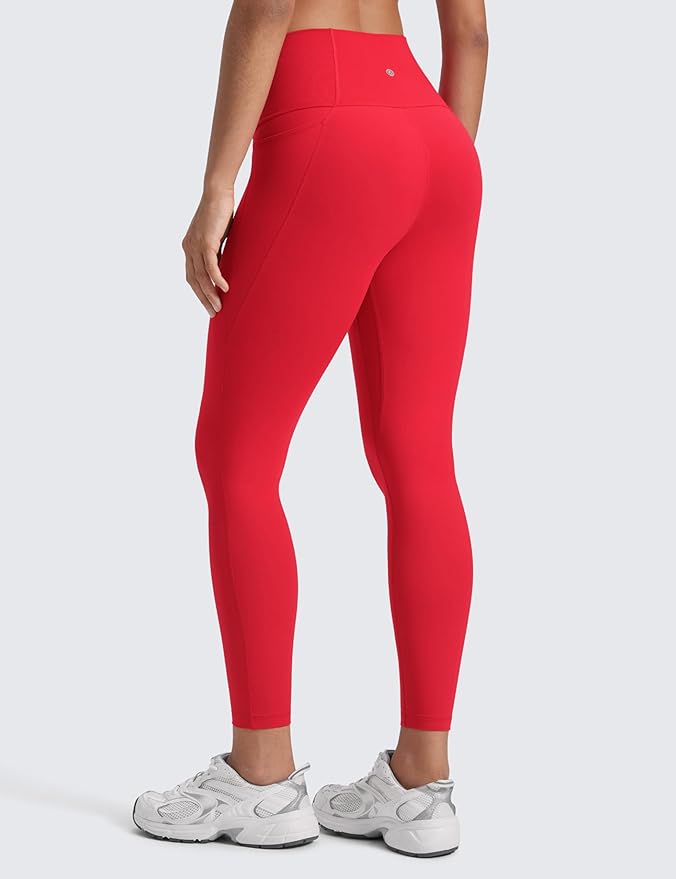 CRZ YOGA Butterluxe Workout Leggings Pockets 25'' - High Waisted Gym Womens Yoga Pants Buttery Soft