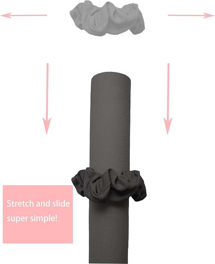 Yoga Mat Scrunchie - Yoga Mat Strap Band - Fits All Standard Yoga Mats (Not Suitable for Overly Thick Mats)