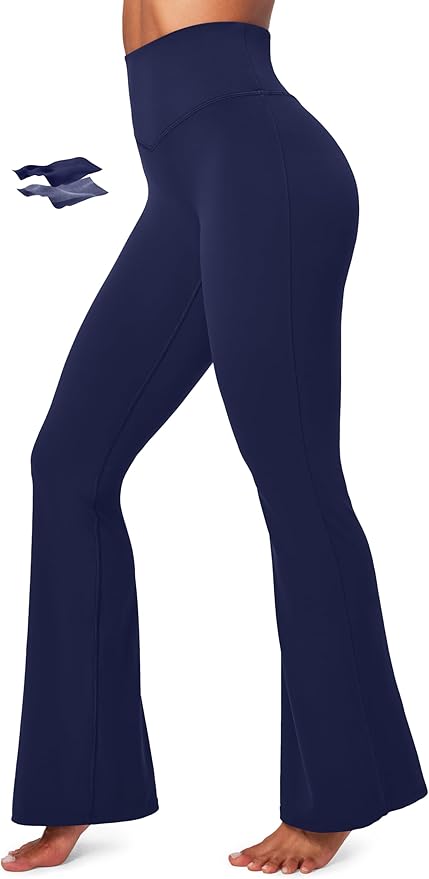 IUGA Flare Leggings for Women Tummy Control Flared Leggings No Front Seam Yoga Pants Women High Waisted Workout Bell Bottoms