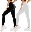 SINOPHANT High Waisted Leggings for Women - 2 Packs Buttery Soft Yoga Pants for Workout Athletic