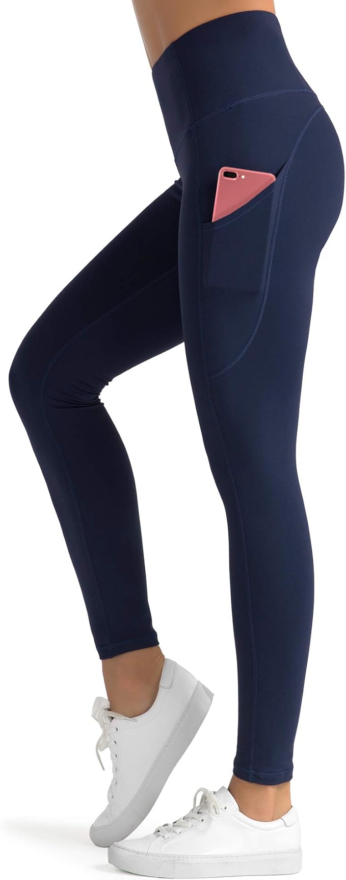 Dragon Fit High Waist Yoga Leggings with 3 Pockets,Tummy Control Workout Running 4 Way Stretch Yoga Pants