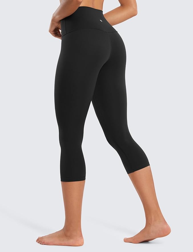 CRZ YOGA Butterluxe Yoga Capris Leggings 19'' - High Waisted Workout Buttery Soft Athletic Lounge Womens Crop Pants