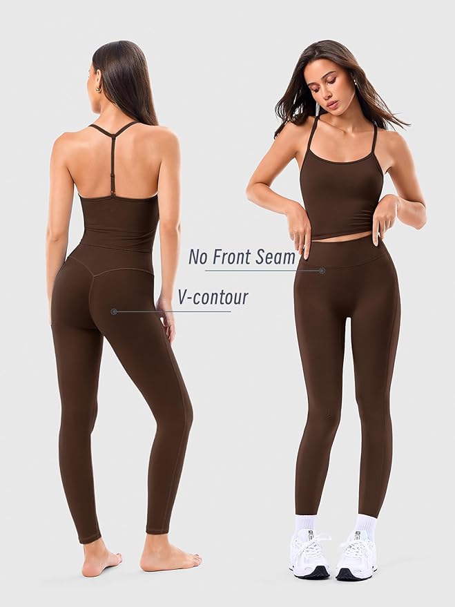 Matching Workout Sets for Women,Breathable Sport Bras & Seamless Leggings,2 Piece ActiveWear Outfits for Pilates/Gym/Athletic