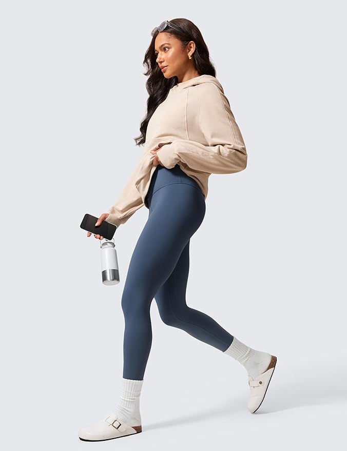 CRZ YOGA Butterlift Workout Leggings 25" - High Waisted Pilates Gym Athletic Womens Yoga Pants Buttery Soft