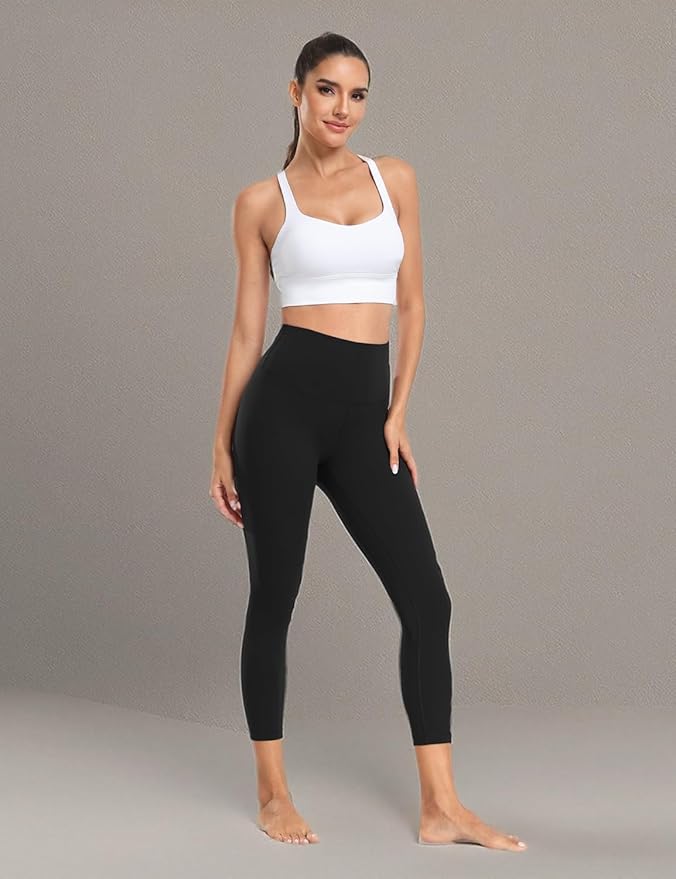 HeyNuts Yoga Pro Leggings 25'', Light to Medium Support, Buttery Soft 7/8 Lounge Yoga Pants