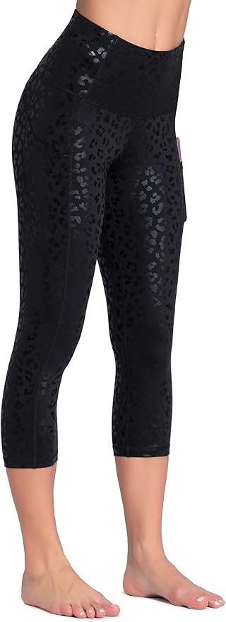 Dragon Fit High Waist Yoga Leggings with 3 Pockets,Tummy Control Workout Running 4 Way Stretch Yoga Pants