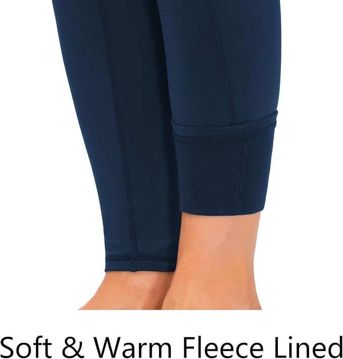 THE GYM PEOPLE Thick High Waist Yoga Pants with Pockets, Tummy Control Workout Running Yoga Leggings for Women