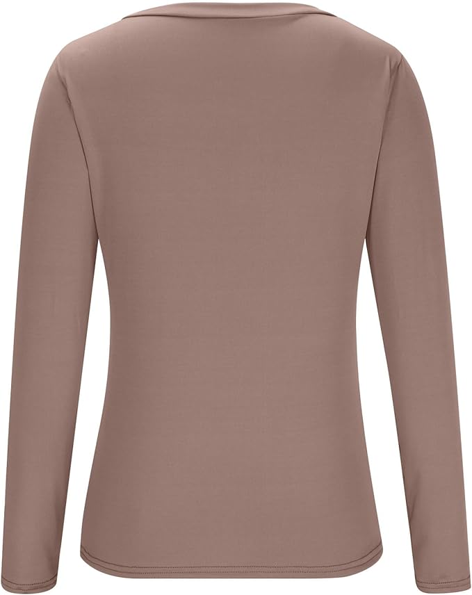Yoga Tops for Women Long Sleeve Compression Going Out Tops Workout Sets Gym Shirts Cute Cropped V Neck Dance Outfits