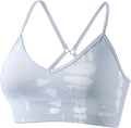 AUROLA Serpent Seamless Sports Bras for Women,Backless Padded Strappy Workout Gym Yoga Crop Tops