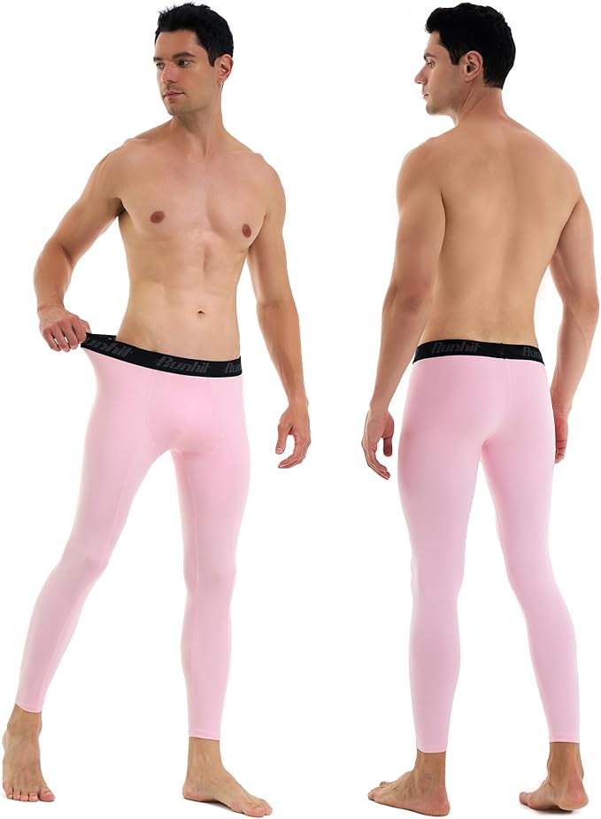 Runhit Men’s Compression Pants Running Tights Workout Leggings Athletic Base Layer Pants for Sports Yoga Basketball