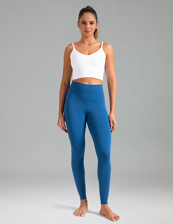 Colorfulkoala Women's High Waisted Tummy Control Workout Leggings 7/8 Length Ultra Soft Yoga Pants 25"