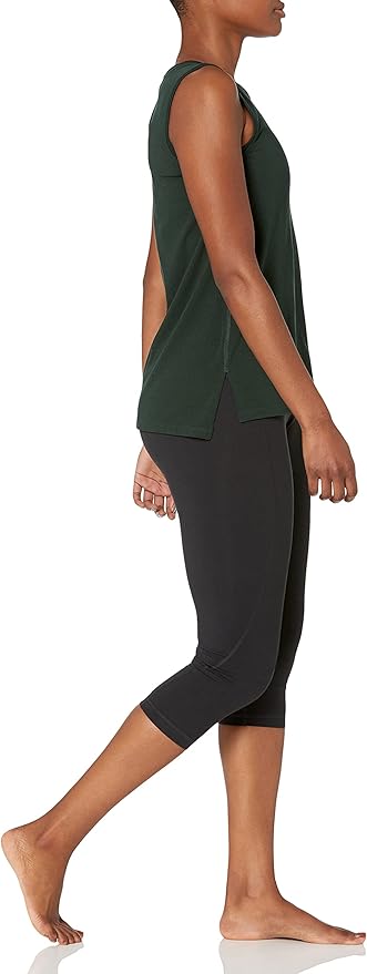 Amazon Essentials Women's Soft Cotton Relaxed-Fit Workout Tank Top (Available in Plus Size)