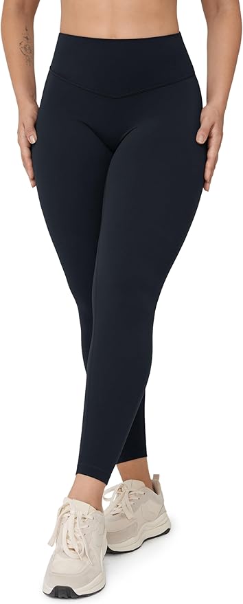 UNISSU Hugcurve No Front Seam High Waisted Workout Leggings for Women Buttery Soft Yoga Pants Gym Athletic Tights - 25''