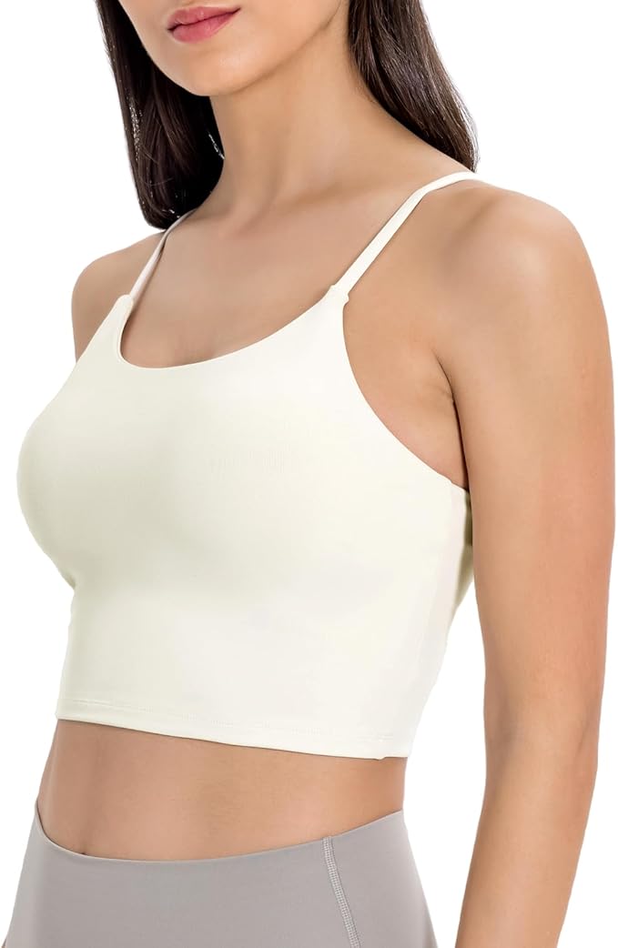 Lemedy Women Padded Sports Bra Fitness Workout Running Shirts Yoga Tank Top