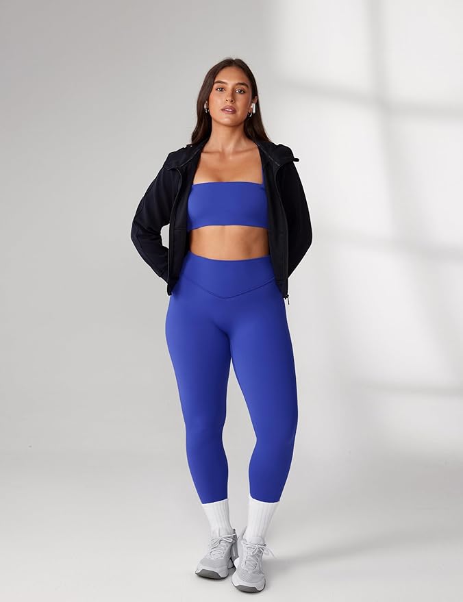 UNISSU Hugcurve No Front Seam High Waisted Workout Leggings for Women Buttery Soft Yoga Pants Gym Athletic Tights - 25''