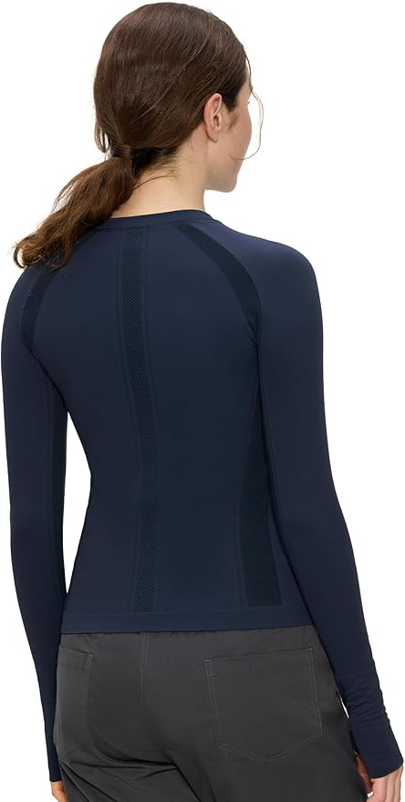 Long Sleeve Workout Tops for Women, Compression Shirt, Sports Running Shirt Breathable Athletic Top Slim Fit