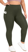 Heathyoga X-6XL Plus Size Leggings for Women with Pockets Tummy Control Plus Size Yoga Pants High Waist Workout Clothes