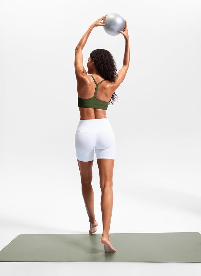 JOYSPELS Comfy Racerback Sports Bras for Women with Removable Pads Luxury Dupe for Workout & Daily Use, A-C Cups