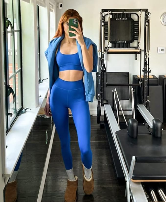 FULLSOFT Buttery Soft Leggings for Women - High Waisted Tummy Control No See Through Workout Yoga Cycling Tights Pants