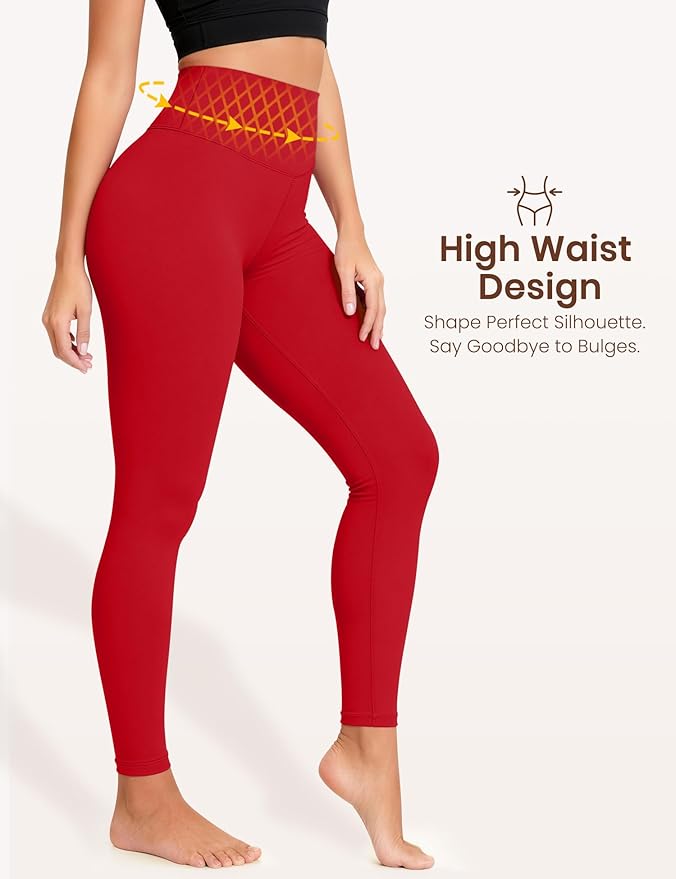 Laite Hebe Leggings for Women - High Waisted Full Length Buttery Soft Yoga Pants for Workout Athletic Daily