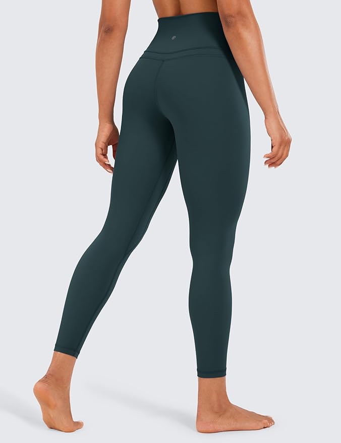 CRZ YOGA Naked Feeling Workout Leggings 25'' - High Waist Yoga Training Tight Womens Pants