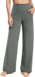 Promover Wide Leg Pants Woman Yoga Pants with Pockets Stretch Loose Casual Lounge Sweatpants Petite/Regular/Tall