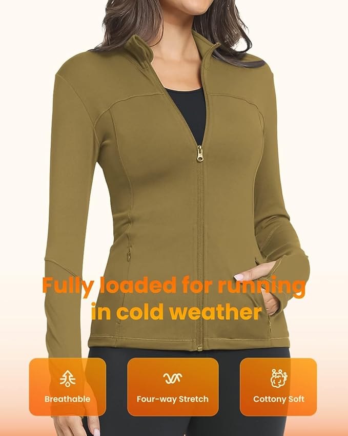 GYM RAINBOW Workout Jackets for Women Athletic Jacket Spring Running Yoga Jackets