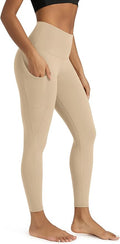 ODODOS Women's High Waisted Yoga Leggings with Pockets, Tummy Control Non See Through Workout Athletic Running Yoga Pants