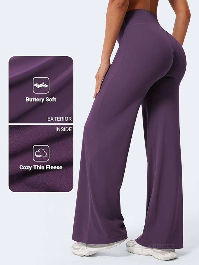 YEOREO Workout Leggings Womens No Front Seam Straight Leggings 29"/ 31.5"/ 33"/ 35" High Waist Buttery Eddiy Gym Yoga Pants