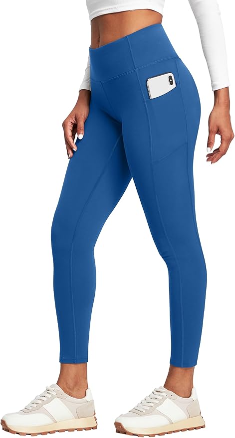 Heathyoga Leggings with Pockets for Women Tummy Control High Waisted Yoga Pants with Pockets for Women Workout Leggings