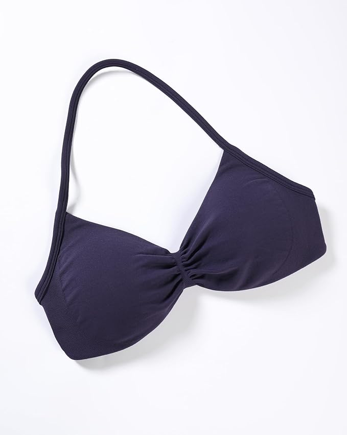 AUROLA Influence Strappy Bra Sports Bras for Women, Backless Padded Impact Strappy Bra Workout Gym Yoga with Removable Cups