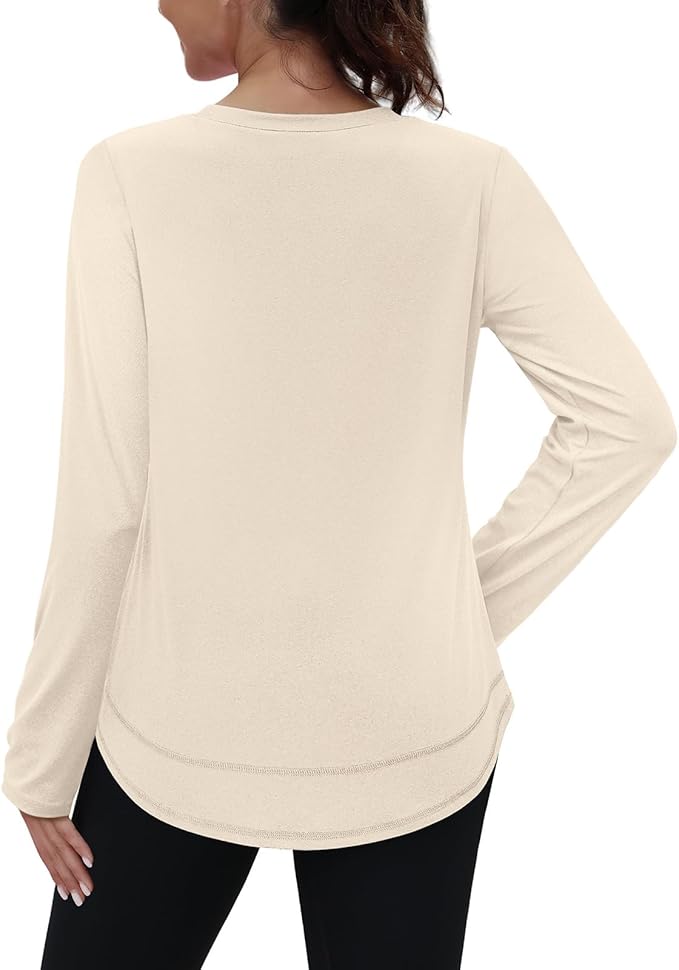 XIEERDUO Women's Workout Tops Long Sleeve Quick Dry Shirts for Hiking Running S-3XL