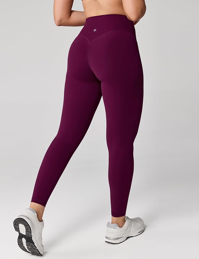 UNISSU Hugcurve No Front Seam High Waisted Workout Leggings for Women Buttery Soft Yoga Pants Gym Athletic Tights - 25''