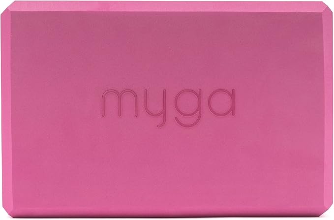 MYGA Yoga Block,Lightweight EVA Foam Yoga Brick,High Density Non-Slip Block for Yoga Poses, Pilates, Balance and Flexibility